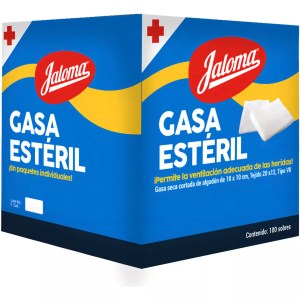 Gasa Exhibidor 7.5 x 5 cm 100 piezas