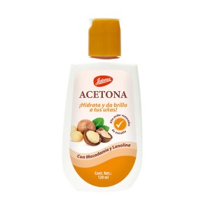 Acetona con Aceite de Macadamia y Lanolina	120 ml