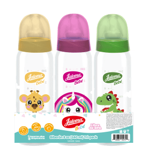 Biberón tripack animalitos	8 onzas