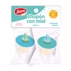 Chupón figura balón 2 piezas