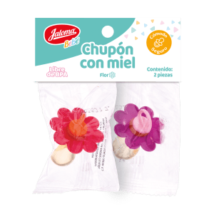 Chupón figura flor 2 piezas