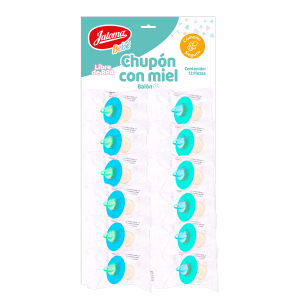 Chupón cartera, figura balón 12 piezas