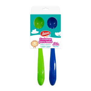Cuchara para bebé dúo Azul y Verde